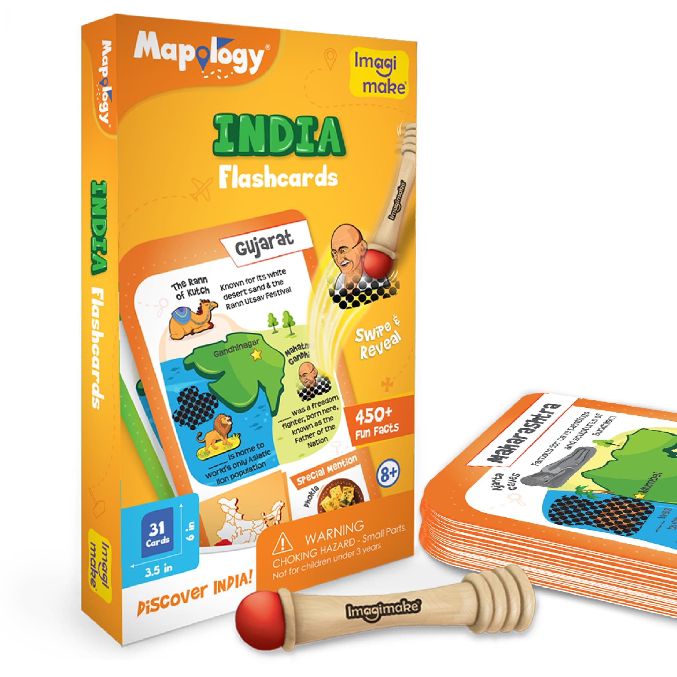 Imagimake India Flash Cards | Educational Card Game | Kids Age 8+