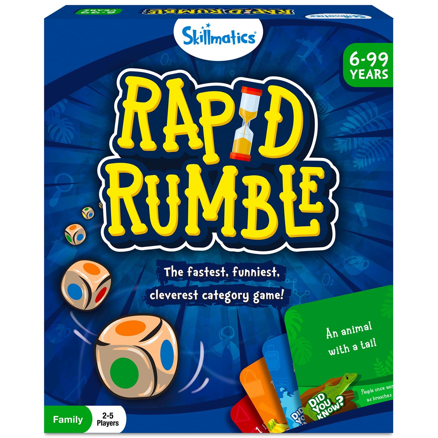 Skillmatics Rapid Rumble – Fast-Paced Board Game for Kids, Teens & Adults