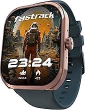 Fastrack Limitless FS2+ Smart Watch, 2.01" UltraVU Display, Functional Crown, SingleSync BT Calling, 110+ Sports Modes, 200+ Smartwatch Faces, Upto 7 Day Battery, AI Voice Assistant (Teal)