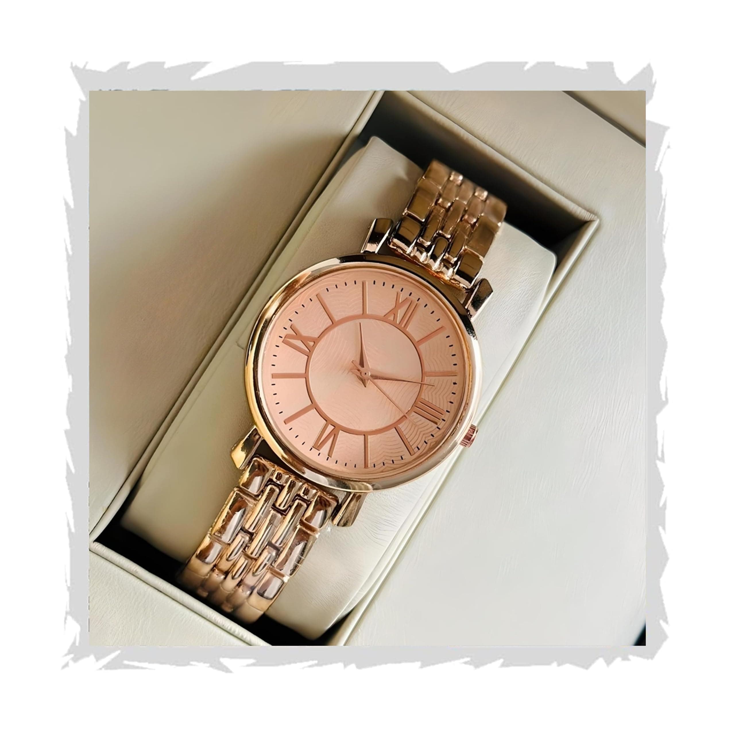 styledose Women Analogue Wrist Watches for Women's & Girls&Miss&Ladies Diamond Studded Roman Dial Rosegold Colored Stylish Bracelet Strap (Rose Gold)