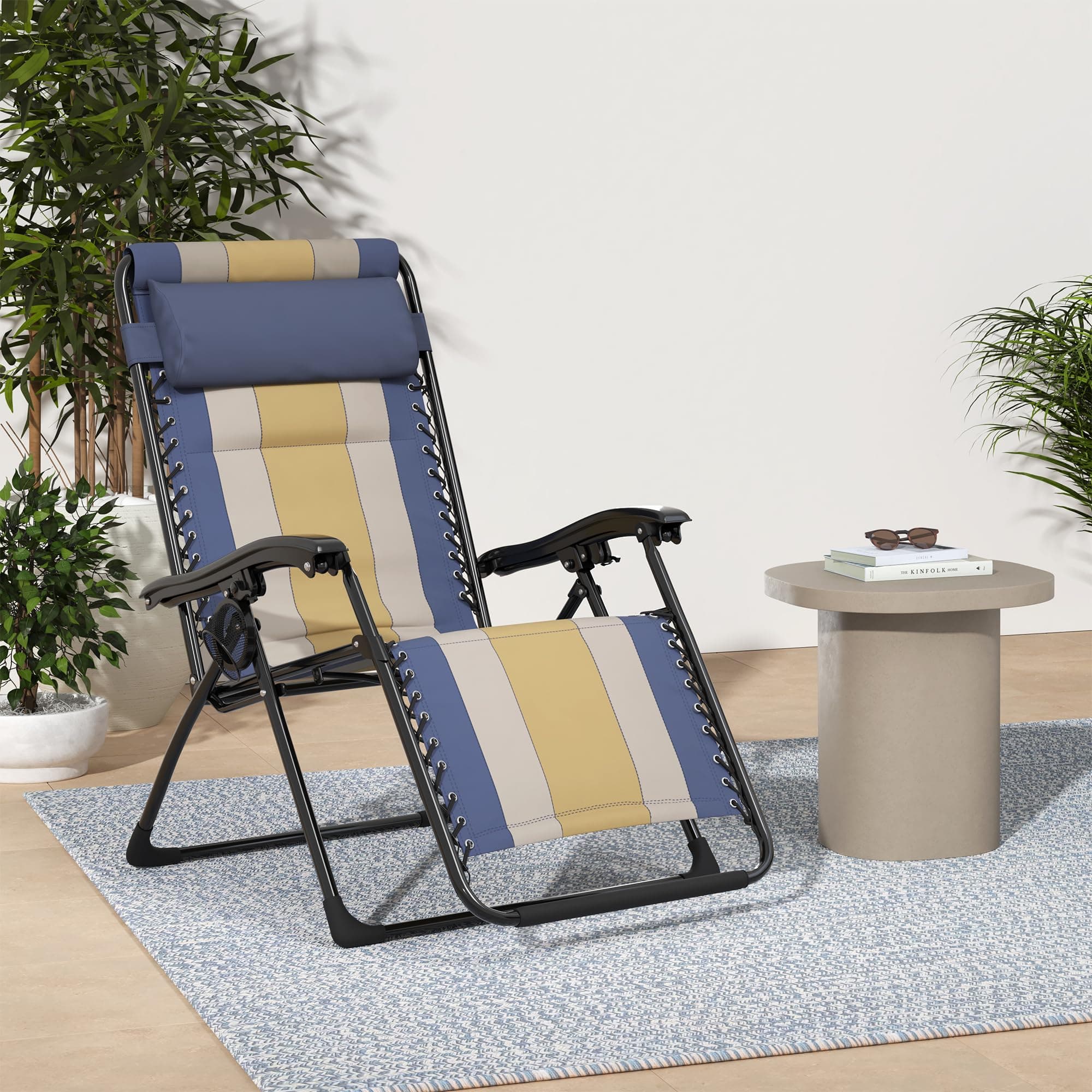 amazon basics Padded, Zero-Gravity Chair (Multicolour, Iron)