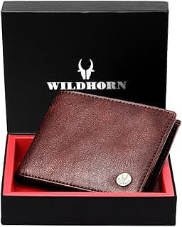 WildHorn Brown Leather Men's Wallet (WH2052 CRACKLE)
