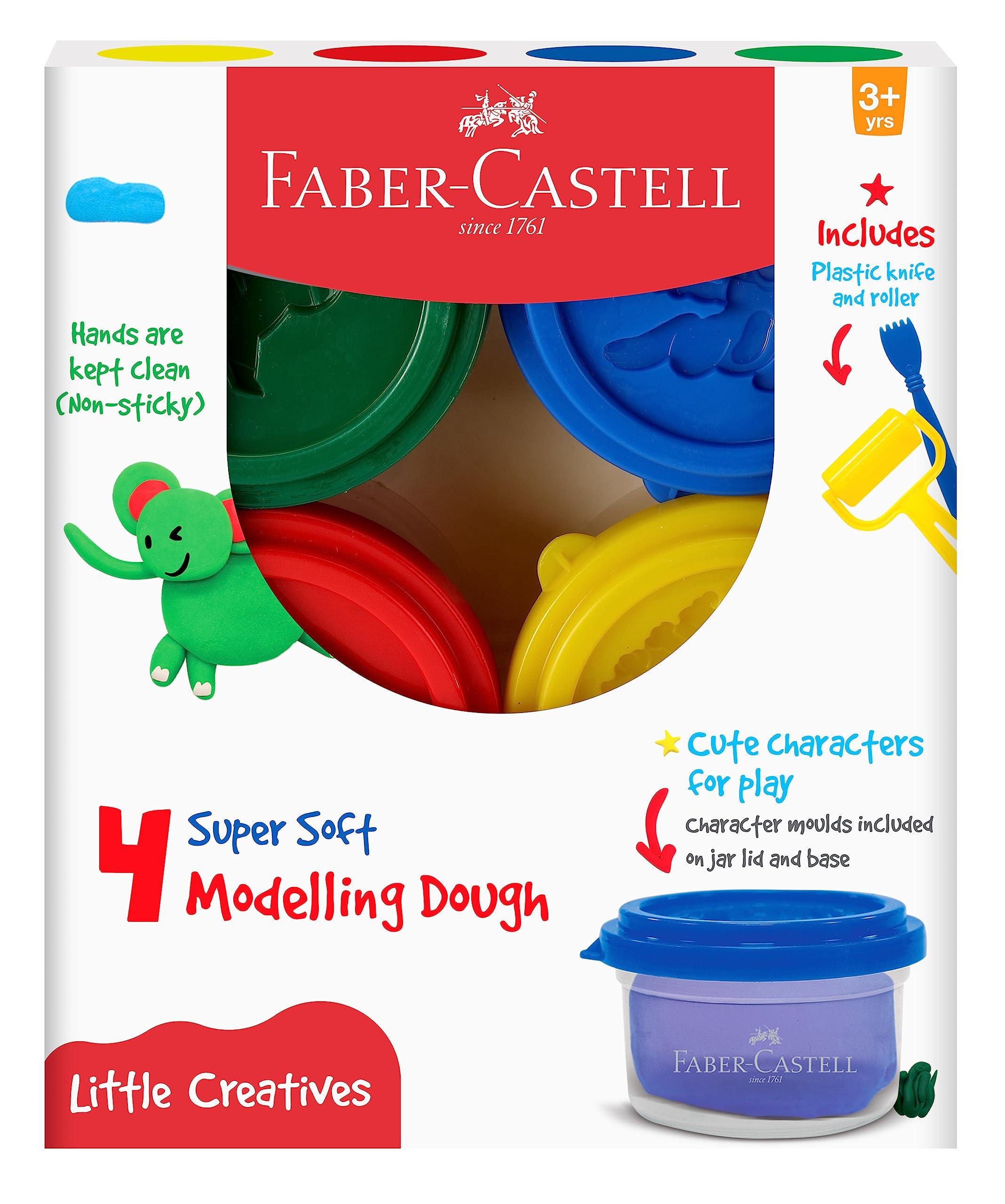 Faber-Castell Modelling Dough - Pack of 4 (Assorted)