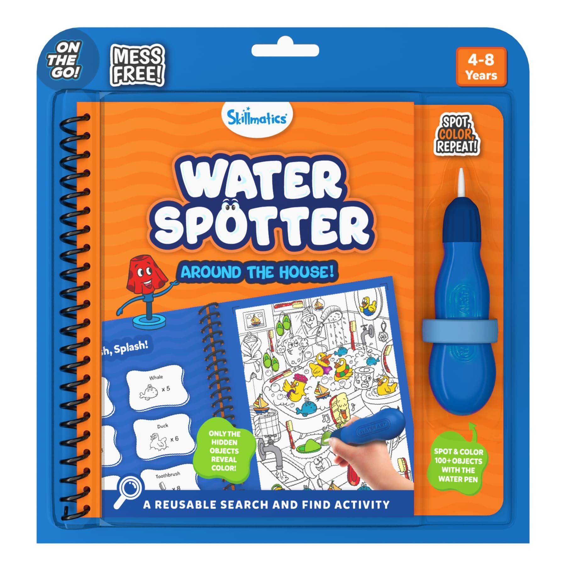 Skillmatics Reusable Search & Find Book – Water Spotter, Mess-Free Activity