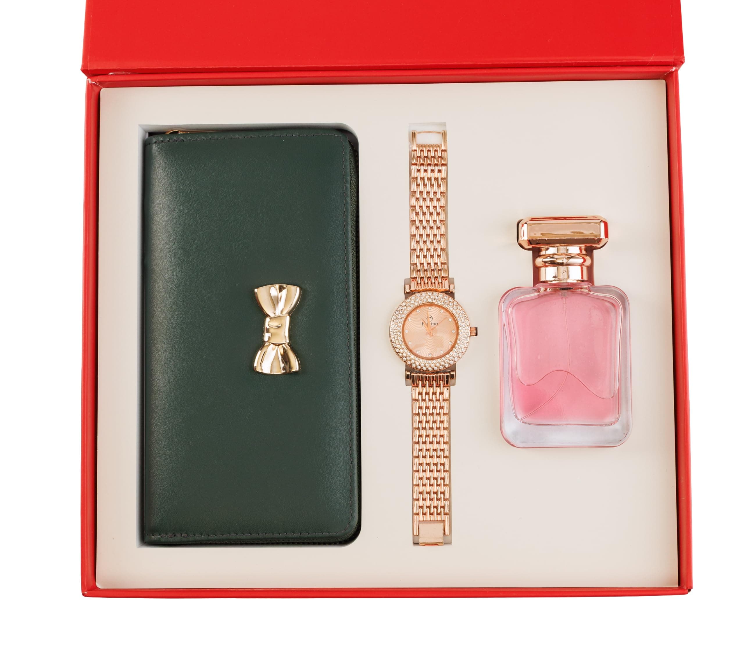 Thy Kalpavruksha Women’s hamper Gift Set Wallet, Watch, Long-Lasting Perfume | gifts for woman | birthday gifts for women | gift for Girlfriend | Rakhi gift for sister | Rakhi gift hamper for sister(Dark Green)