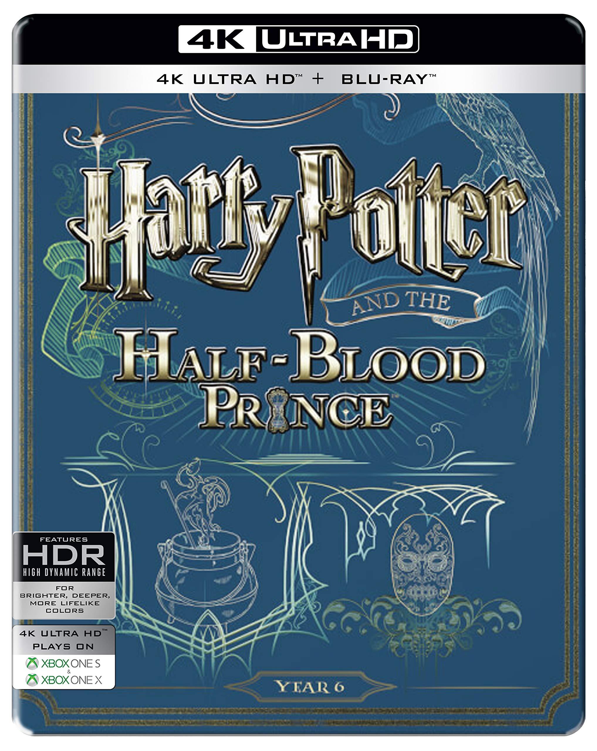 Harry Potter and the Half Blood Prince (2009) - Year 6 (Limited Collector's Edition Steelbook) (4K UHD + Blu-ray) (2-Disc)