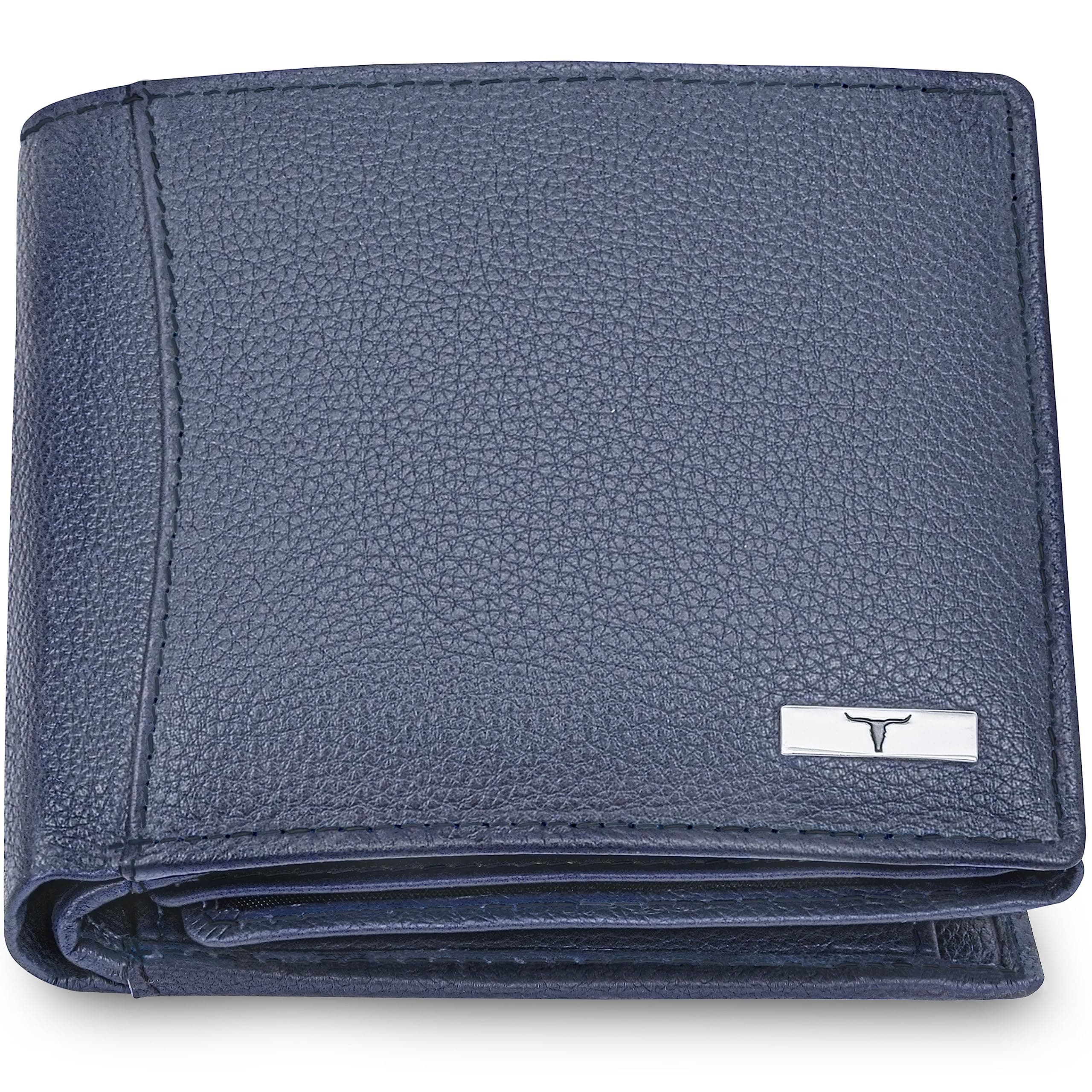 URBAN FOREST Oliver Pale Blue Leather Wallet for Men