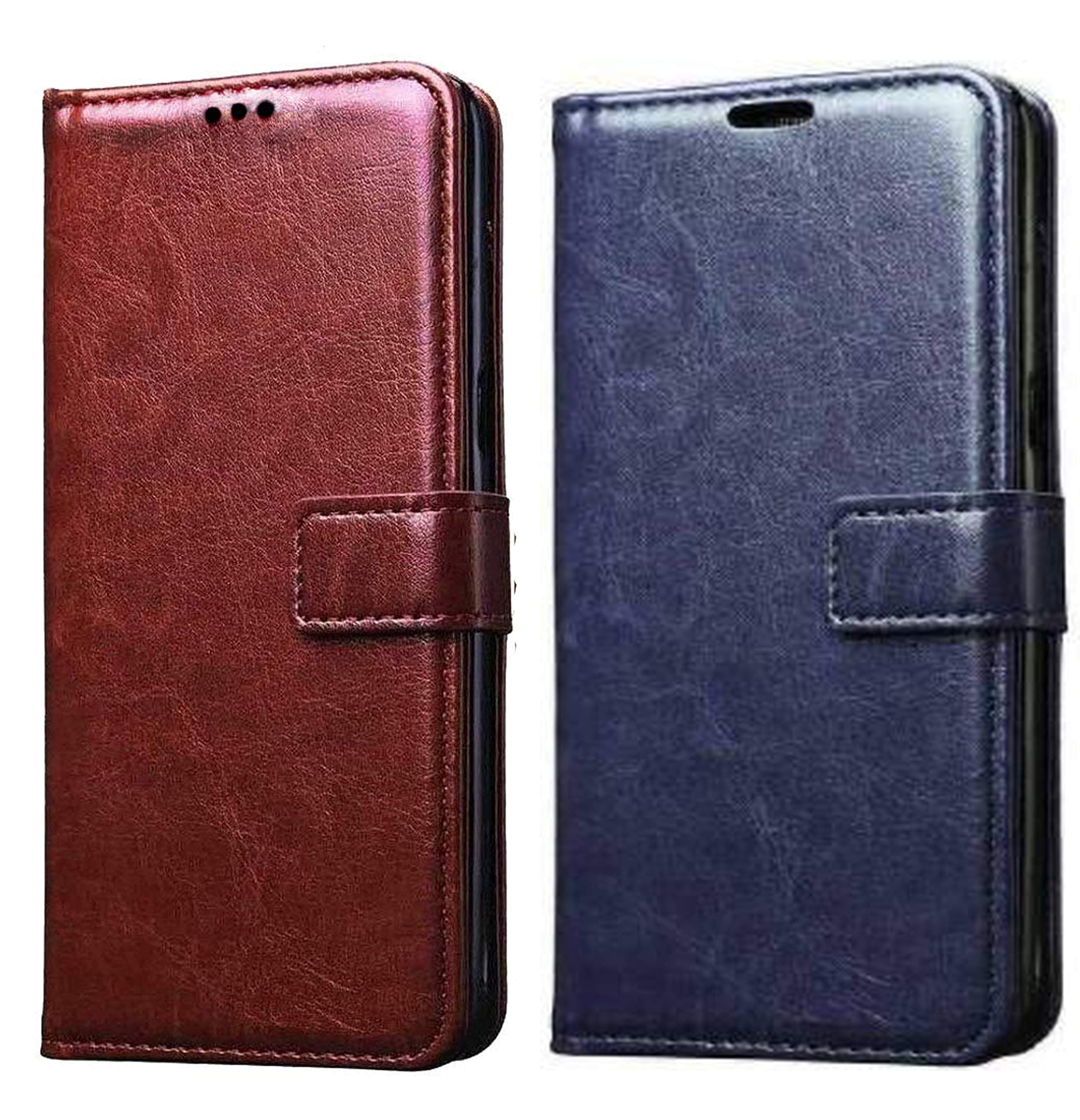 Pikkme Samsung Galaxy M31 Flip Cover Magnetic Leather Wallet Case Shockproof TPU for Samsung Galaxy M31 (Brown,Blue)