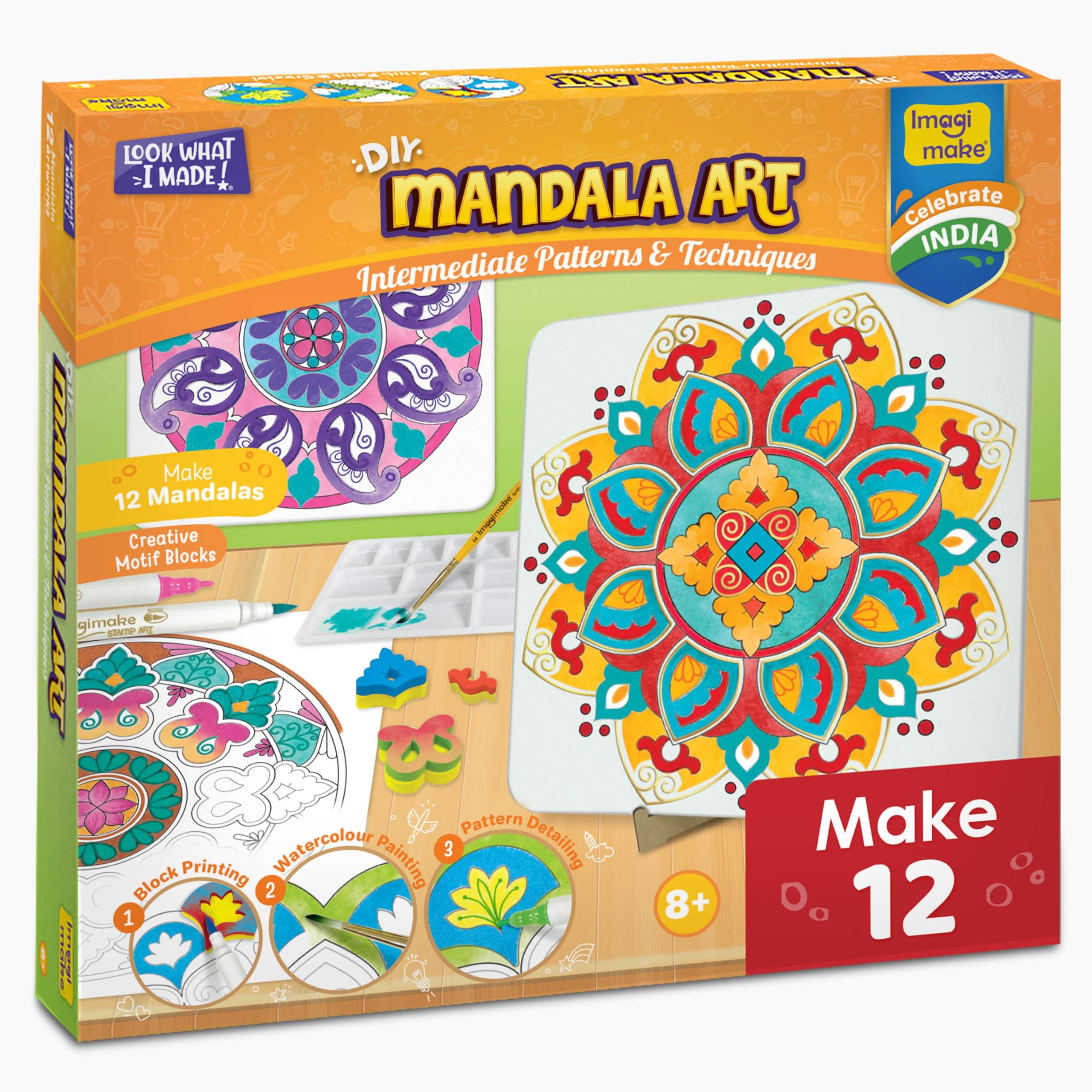 Imagimake DIY Mandala Art Kit | Art & Craft Kit for Girls Age 10+