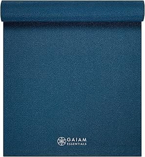 Gaiam Essentials Premium Yoga Mat, Navy, 72" L x 24" W x 6mm Thick