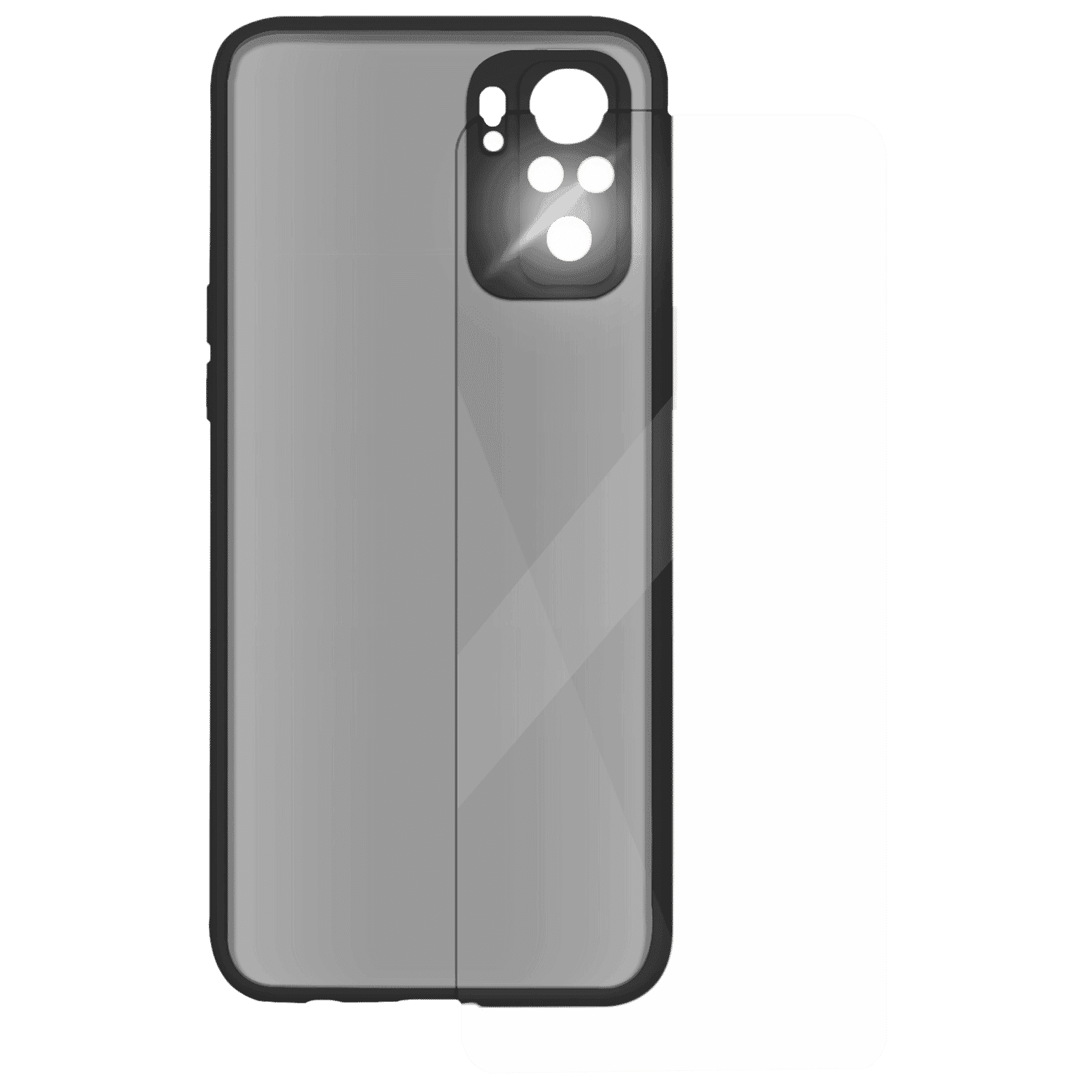Arrow Duplex Screen Protector & Polycarbonate Back Cover Combo for Redmi Note 10 (Anti Scratch Design, Black)