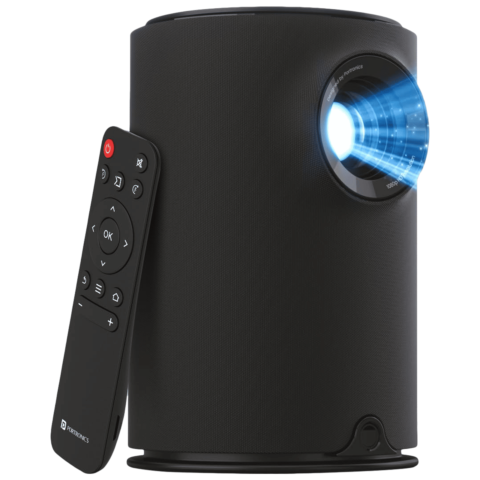 Portronics Beem 410 HD LED Projector With Remote (3600 Lumens, USB, Black)