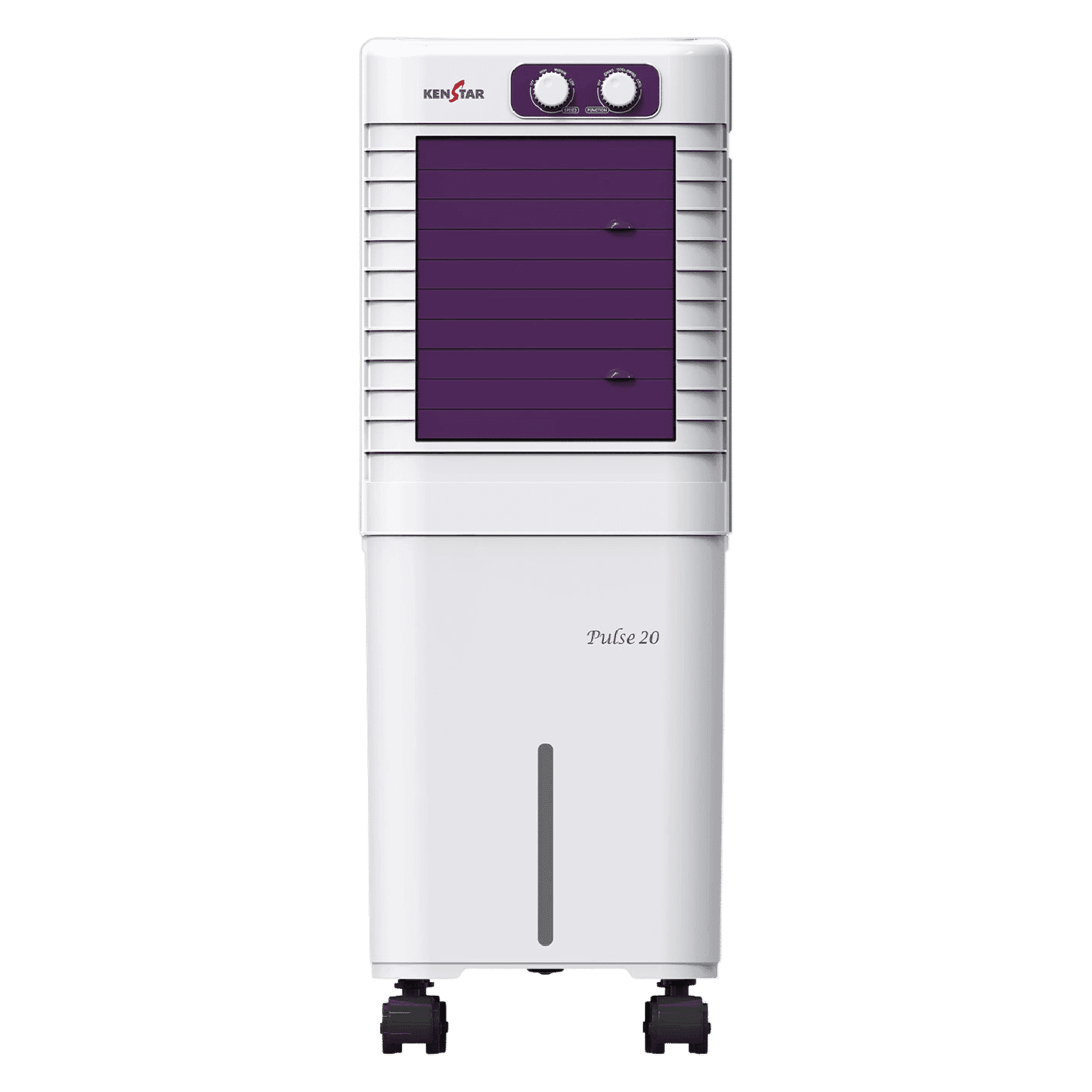 KENSTAR Pulse HC 20 Litres Personal Air Cooler with Double Ball Bearing Motor (Collapsible Louvres, White)