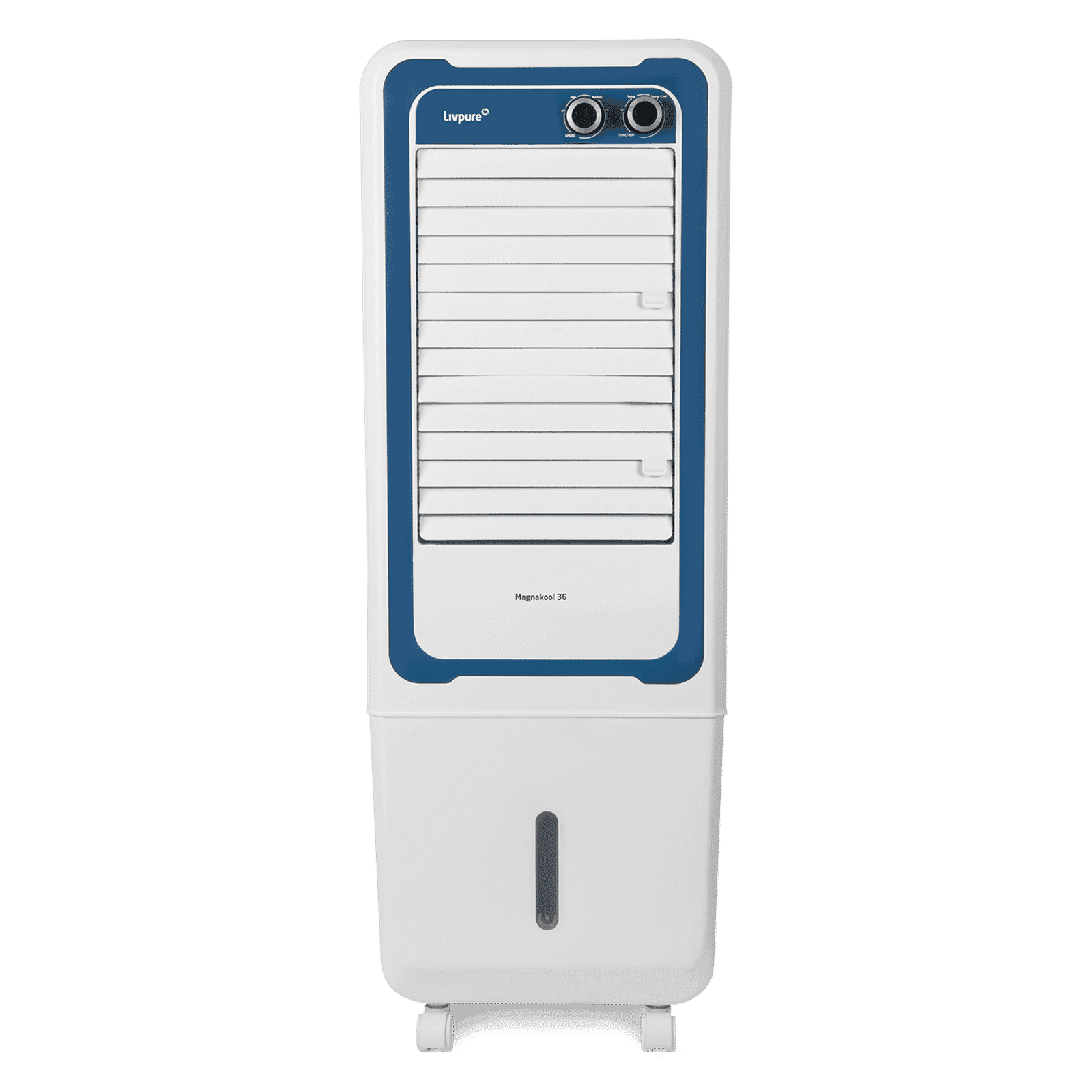 Livpure Magnakool 36 Litres Tower Air Cooler with Evaporative Cooling Technology (Inverter Compatible, White & Blue)