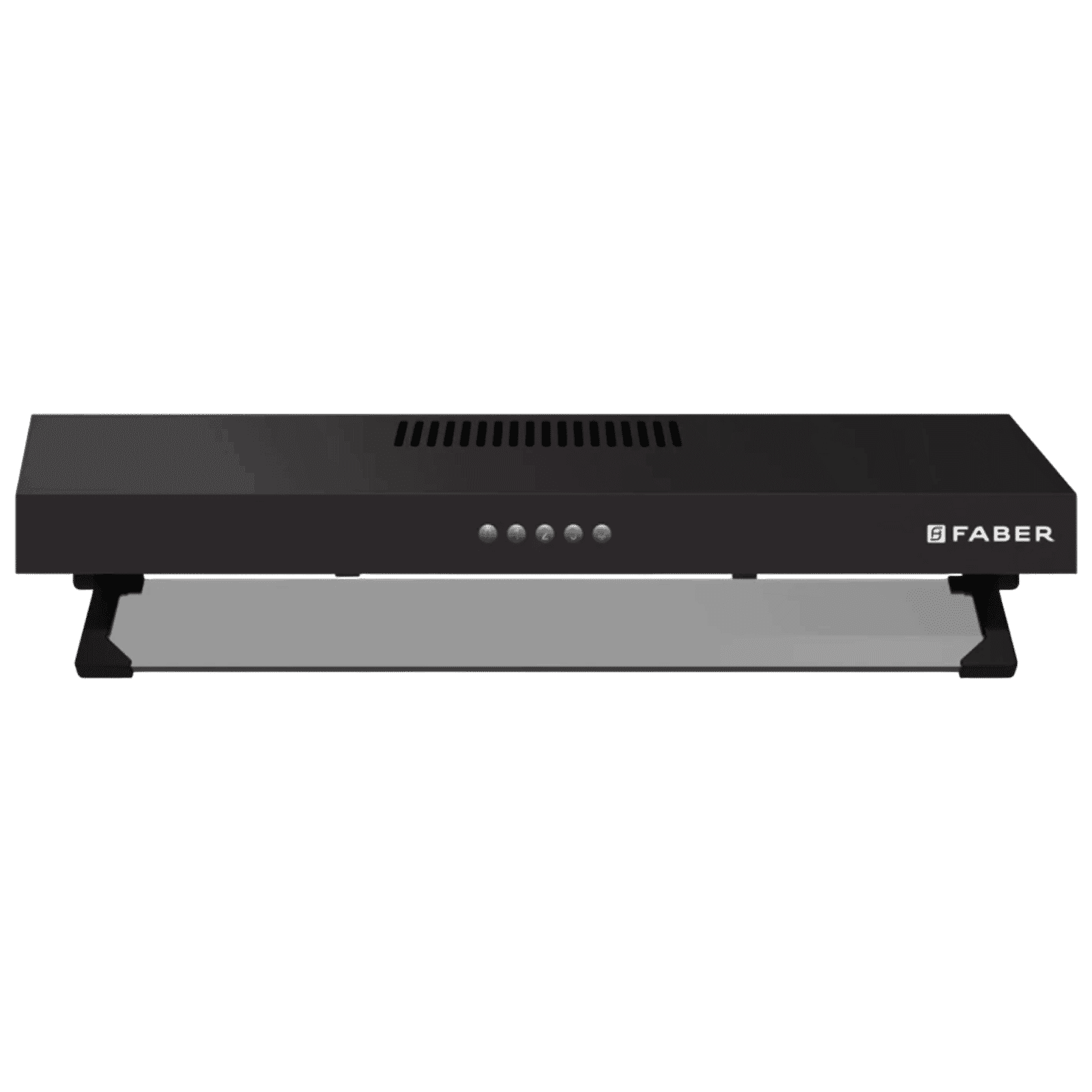FABER RUBY PB BK IN 60cm 1000m3/hr Ducted Wall Mounted Chimney with Baffle Filter (Black)