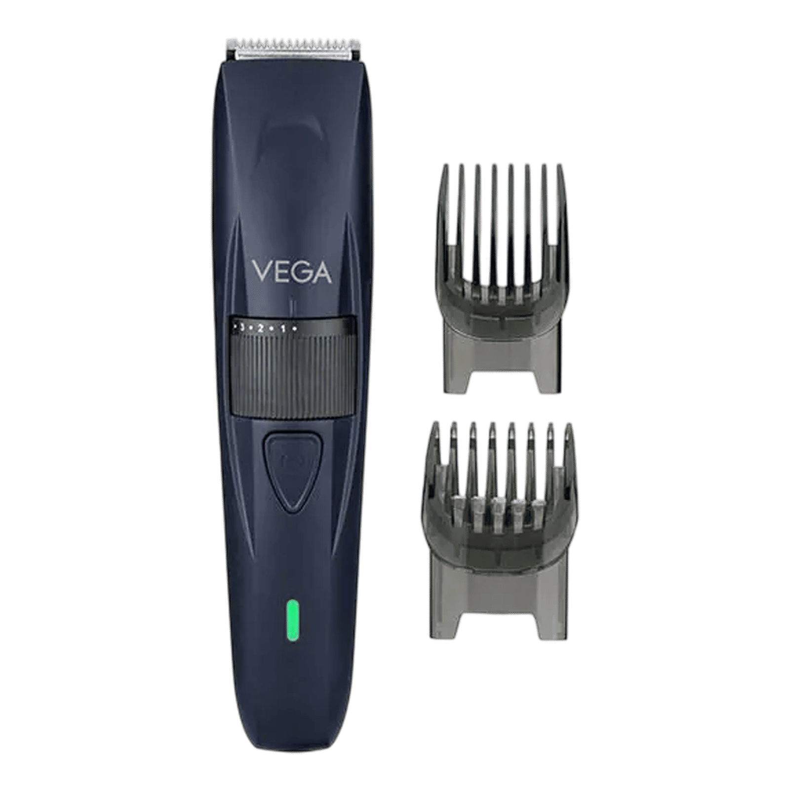VEGA TurboOne Rechargeable Cord and Cordless Dry Trimmer for Beard with 40 Length Settings for Men (90min Runtime, Ergonomically Designed, Blue)