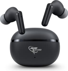 TECHIO BassEdge Earbuds, 40 Hours Playback, Touch Control, ENC, 13mm Drivers Bluetooth Price in India - Buy TECHIO BassEdge Earbuds, 40 Hours Playback, Touch Control, ENC, 13mm Drivers Bluetooth Online - TECHIO : Flipkart.com
