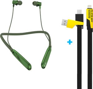 Aroma C19-NB119 Titanium Pro Upto 100H,ENC Neckband+UC720,4in1 65W Fast Charging Cable Bluetooth Price in India - Buy Aroma C19-NB119 Titanium Pro Upto 100H,ENC Neckband+UC720,4in1 65W Fast Charging Cable Bluetooth Online - Aroma : Flipkart.com
