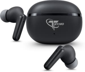 TECHIO NoiseFree Quad-Mic ENC Earbuds, 40Hr Backup, , Low Latency Gaming Bluetooth Price in India - Buy TECHIO NoiseFree Quad-Mic ENC Earbuds, 40Hr Backup, , Low Latency Gaming Bluetooth Online - TECHIO : Flipkart.com