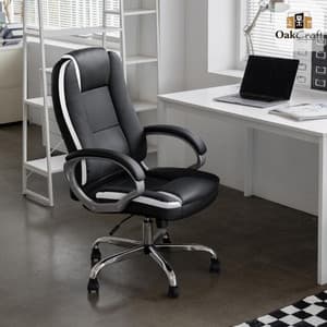 Oakcraft Gloster 3 Years Warranty High Back Ergonomic Back and Arm Rest Leatherette Office Executive Chair Price in India - Buy Oakcraft Gloster 3 Years Warranty High Back Ergonomic Back and Arm Rest Leatherette Office Executive Chair online at Flipkart.com