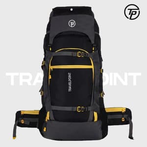 TRAVEL POINT WATERPROOF TREKKING BAG HIKKING BACKPACK FOR TRAVEL & OUTDOOR Rucksack - 60 L BLACK - Price in India | Flipkart.com