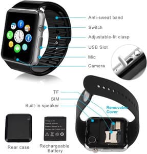 Longan A1 Smart Watch Phone - Support SIM/Voice Calling/Camera/Bluetooth/Memory Card Smartwatch Price in India - Buy Longan A1 Smart Watch Phone - Support SIM/Voice Calling/Camera/Bluetooth/Memory Card Smartwatch online at Flipkart.com
