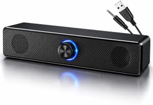 Buy fire turtle 10W Computer Sound Bar, USB Powered Desktop Speaker with RGB, 3.5mm AUX Input 10 W Bluetooth Soundbar Online from Flipkart.com
