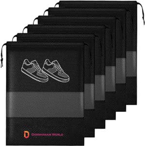 quedoris Shoe Organizer Shoe Bags Pouches Travel Shoe Cover pack of 6 Microfibre black Boots Shoe Cover Price in India - Buy quedoris Shoe Organizer Shoe Bags Pouches Travel Shoe Cover pack of 6 Microfibre black Boots Shoe Cover online at Flipkart.com